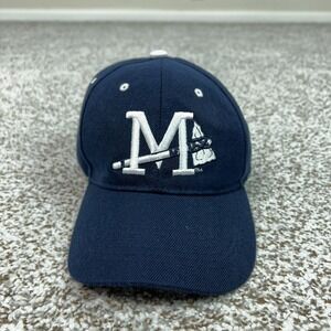 Mississippi Braves Hat Cap Strap Back Mens One Size Blue MILB Baseball Minor